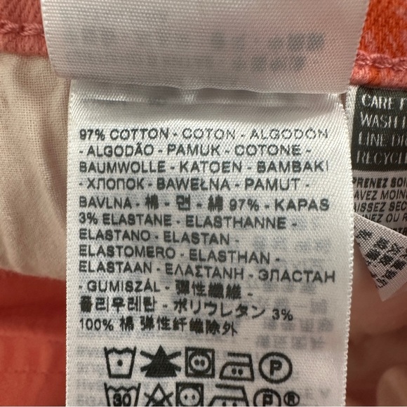 Levi's Perfectly Slimming 512 Straight Leg jeans, pink/orange, floral, spring - Picture 15 of 16